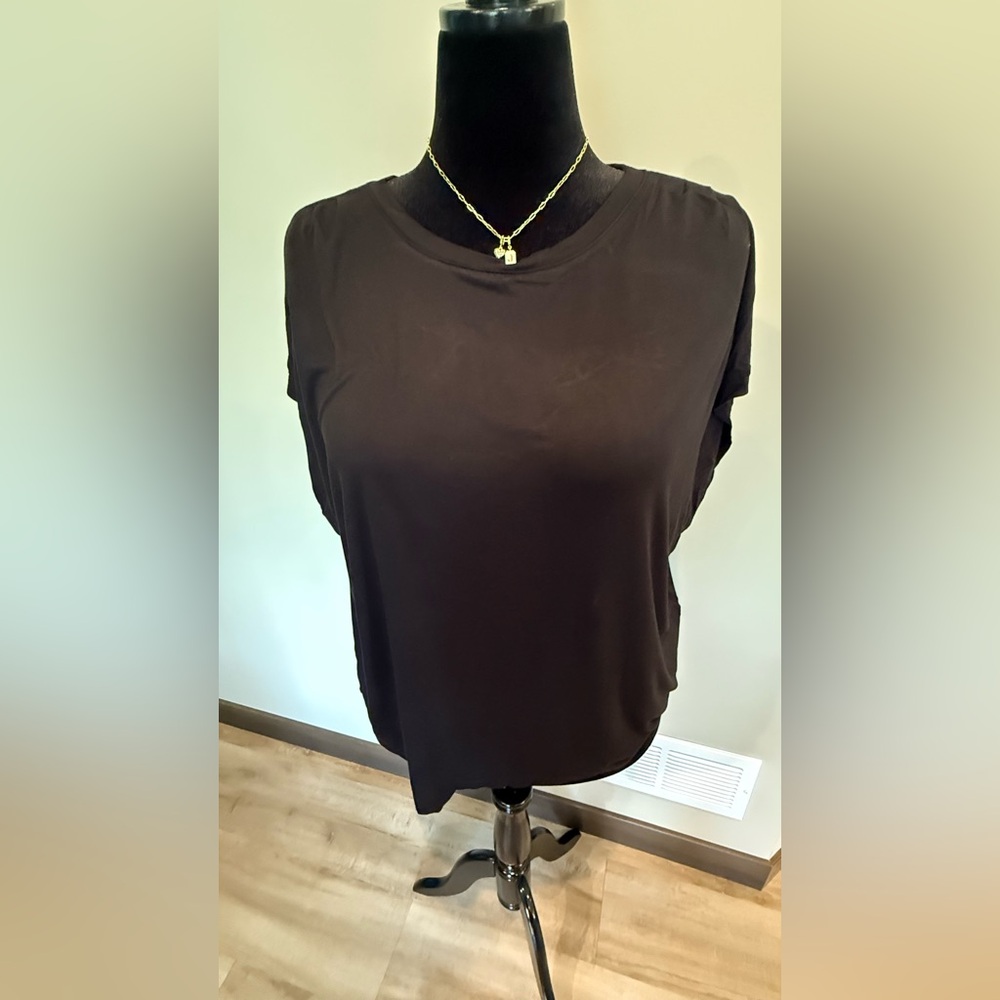 Simply Vera Vera Wang Dolman Sleeve Pleated Shoulder Top